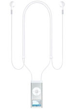 Apple Lanyard Headphones for iPod nano 2G Cuffie Cablato Bianco