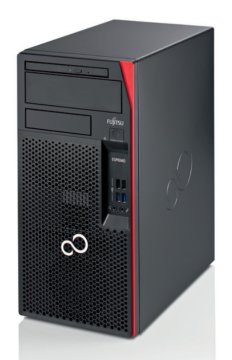 Fujitsu ESPRIMO P558 Intel® Pentium® G5400 4 GB DDR4-SDRAM 256 GB SSD Windows 10 Pro Micro Tower PC Nero, Rosso