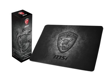 MSI GF9-V000002-EB9 tappetino per mouse Tappetino per mouse per gioco da computer Nero