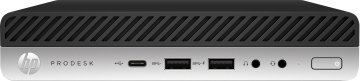 HP ProDesk 600 G3 Intel® Core™ i5 i5-7500T 4 GB DDR4-SDRAM 500 GB HDD Windows 10 Pro Mini PC Nero, Argento