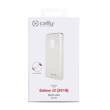 Celly TPU COVER GALAXY J2 (2018) custodia per cellulare 15,2 cm (6") Trasparente