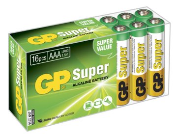 GP Batteries Super Alkaline 151053 batteria per uso domestico Batteria monouso Mini Stilo AAA Alcalino