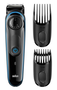 Braun Rasoio Barba Elettrico BT3040, Regolabarba Uomo E Tagliacapelli