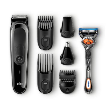 Braun 8-In-1 Tutto-in-1 Rifinitore MGK3060, Rasoio Barba Elettrico E Tagliacapelli