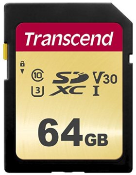 Transcend 64GB, UHS-I, SD SDXC Classe 10