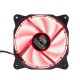 itek Cosmo Flow Case per computer Ventilatore 12 cm Nero, Rosso 4