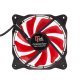 itek Cosmo Flow Case per computer Ventilatore 12 cm Nero, Rosso 6