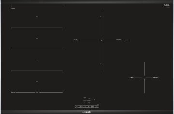 Bosch Serie 4 PXE875BB1E piano cottura Nero Da incasso Piano cottura a induzione 4 Fornello(i)