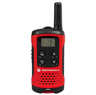 Motorola T40 Walkie Talkie ricetrasmittente 8 canali 0.0125 MHz Nero, Rosso