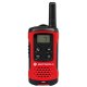 Motorola T40 Walkie Talkie ricetrasmittente 8 canali 0.0125 MHz Nero, Rosso 2