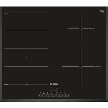 Bosch Serie 6 PXE651FC1E piano cottura Nero Da incasso Piano cottura a induzione 4 Fornello(i)