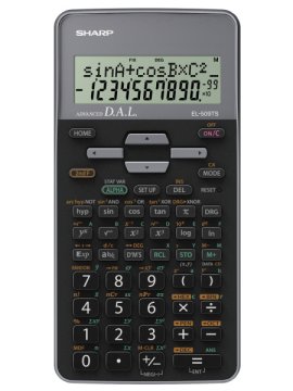Sharp EL-509TS calcolatrice Tasca Calcolatrice scientifica Nero, Grigio