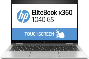 HP EliteBook x360 1040 G5 Intel® Core™ i7 i7-8550U Ibrido (2 in 1) 35,6 cm (14") Touch screen Full HD 16 GB DDR4-SDRAM 256 GB SSD Wi-Fi 5 (802.11ac) Windows 10 Pro Nero, Argento