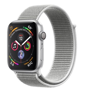 Apple Watch Series 4 OLED 44 mm Digitale 368 x 448 Pixel Touch screen Argento Wi-Fi GPS (satellitare)