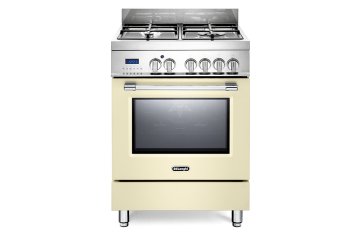 De’Longhi Linea PRO Cucina Elettrico Gas Crema, Acciaio inossidabile A