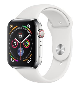 Apple Watch Series 4 OLED 44 mm Digitale 368 x 448 Pixel Touch screen 4G Acciaio inox Wi-Fi GPS (satellitare)