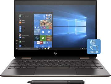 HP Spectre x360 13-ap0010nl Intel® Core™ i7 i7-8565U Ibrido (2 in 1) 33,8 cm (13.3") Touch screen Full HD 16 GB DDR4-SDRAM 512 GB SSD Wi-Fi 5 (802.11ac) Windows 10 Home Nero, Argento