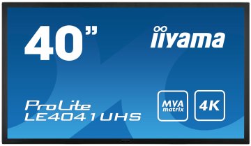iiyama LE4041UHS-B1 visualizzatore di messaggi Pannello piatto per segnaletica digitale 100,3 cm (39.5") LED 350 cd/m² 4K Ultra HD Nero 12/7