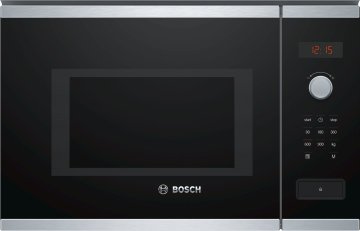 Bosch Serie 4 BFL553MS0 forno a microonde Da incasso Microonde combinato 25 L 900 W Nero, Acciaio inox