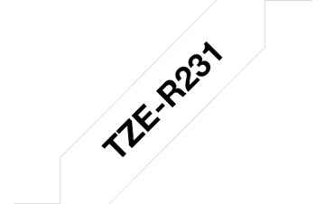 Brother TZE-R231 nastro per etichettatrice Nero su bianco