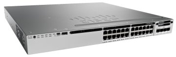 Cisco Catalyst WS-C3850-24T-L switch di rete Gestito L3 Gigabit Ethernet (10/100/1000) Nero, Grigio