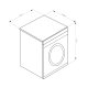 LG F4J5VY3W lavatrice Caricamento frontale 9 kg 1400 Giri/min Bianco 11