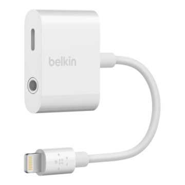 Belkin RockStar cavo per cellulare Bianco Lightning Lightning + 3.5mm