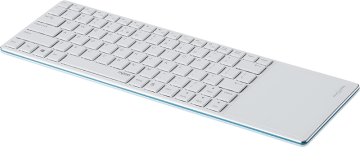 Rapoo E6700 tastiera Bluetooth Italiano Blu, Bianco