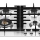 Bertazzoni P604LMODX piano cottura Nero, Acciaio inox Da incasso 60 cm Gas 4 Fornello(i) 2