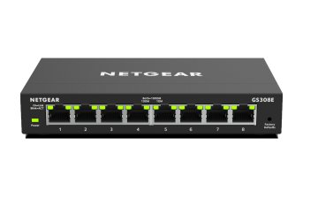 NETGEAR GS308E Gestito Gigabit Ethernet (10/100/1000) Nero