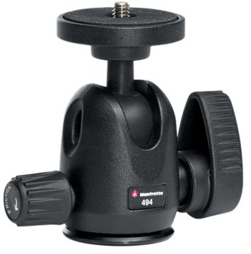 Manfrotto MH494-BH testa per treppiede Nero Alluminio 1/4" Palla