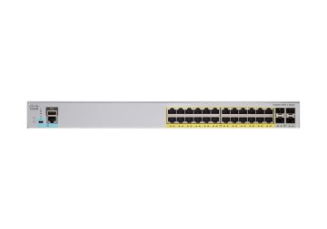 Cisco Catalyst C2960L-24PQ Gestito L2 Gigabit Ethernet (10/100/1000) Supporto Power over Ethernet (PoE) 1U Grigio