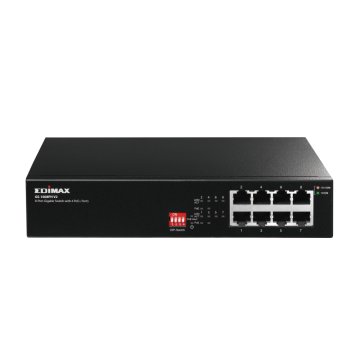 Edimax GS-1008PH V2 switch di rete Non gestito Gigabit Ethernet (10/100/1000) Supporto Power over Ethernet (PoE) Nero