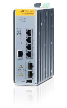 Allied Telesis AT-IE200-6GT Gestito L2 Gigabit Ethernet (10/100/1000) Nero