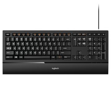 Logitech Illuminated Keyboard k740 tastiera USB QWERTY Inglese Nero