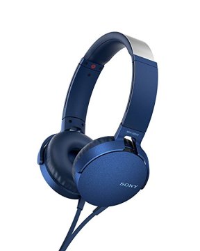 Sony MDR-XB550AP Auricolare Cablato A Padiglione Musica e Chiamate Blu