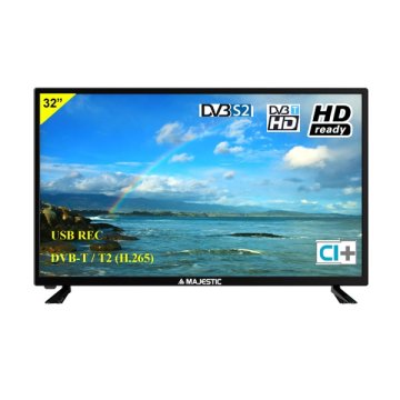 New Majestic TVD-232 S2 LED MP11 TV Hospitality 81,3 cm (32") HD 180 cd/m² Nero