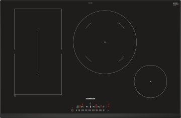 Siemens iQ500 ED851FSB5E piano cottura Nero Da incasso 80 cm Piano cottura a induzione 4 Fornello(i)