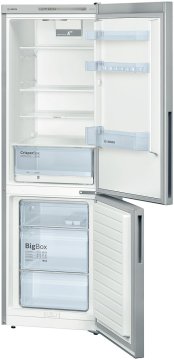 Bosch KGV36UL30S frigorifero con congelatore Libera installazione Acciaio inossidabile