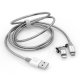 Verbatim 48869 cavo USB 1 m USB A Micro-USB B/Lightning Alluminio, Grigio 8