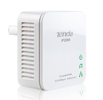 Tenda P200 adattatore di rete PowerLine 200 Mbit/s Collegamento ethernet LAN Bianco 1 pz