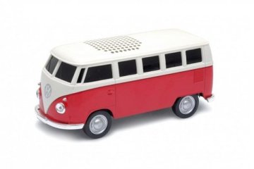 Redline Volkswagen T1 Bus Altoparlante portatile stereo Nero, Rosso, Bianco 3 W