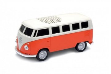 Redline Volkswagen T1 Bus Altoparlante portatile stereo Nero, Arancione, Bianco 3 W