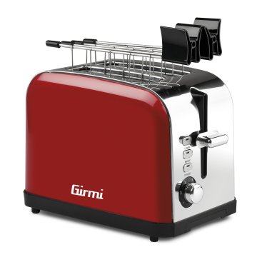 Girmi TP56 6 2 fetta/e 850 W Rosso, Acciaio inox