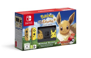 Nintendo Switch - Pokémon: Let’s Go, Eevee! console da gioco portatile 15,8 cm (6.2") 32 GB Touch screen Wi-Fi Nero, Giallo