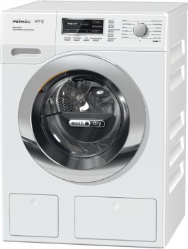 Miele WTH130 WPM PWash 2.0 & TDos lavasciuga Libera installazione Caricamento frontale Bianco