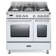 De’Longhi MEM 965T WX ED cucina Cucina freestanding Elettrico Gas Acciaio inox, Bianco A 2