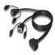 Belkin OmniView ENTERPRISE Series Dual-Port PS/2 KVM Cable cavo per tastiera, video e mouse Nero 1,8 m 2