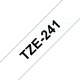 Brother TZE-241 nastro per etichettatrice Nero su bianco 2