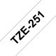 Brother TZE-251 nastro per etichettatrice Nero su bianco 2
